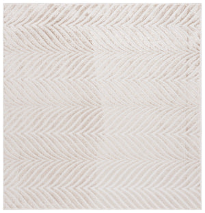Safavieh Maya Exquisite Modern Chevron Area Rug For Timeless Elegance And Comfort In Any Home Decor Ivory ,Beige 28%  Jute,23% Polyester Shrink,20% Polyester,15% Adhesive Material,14% Polyester Flash Mya112a-7sq