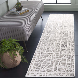 Safavieh Maya Exquisite Area Rug - Modern Abstract Design In Sophisticated Neutral Tones For Elegant Spaces Taupe ,Grey 28%  Jute,23% Polyester Shrink,20% Polyester,15% Adhesive Material,14% Polyester Flash Mya113e-7r