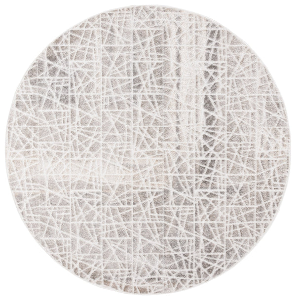 Safavieh Maya Exquisite Area Rug - Modern Abstract Design In Sophisticated Neutral Tones For Elegant Spaces Taupe ,Grey 28%  Jute,23% Polyester Shrink,20% Polyester,15% Adhesive Material,14% Polyester Flash Mya113e-7r