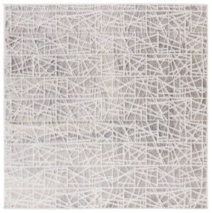 Safavieh Maya Exquisite Area Rug - Modern Abstract Design In Sophisticated Neutral Tones For Elegant Spaces Taupe ,Grey 28%  Jute,23% Polyester Shrink,20% Polyester,15% Adhesive Material,14% Polyester Flash Mya113e-7r