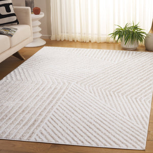 Safavieh Maya Exquisite Power-loomed Area Rug With Geometric Design For Modern Elegance And Durability Ivory 28%  Jute,23% Polyester Shrink,20% Polyester,15% Adhesive Material,14% Polyester Flash Mya114a-7r
