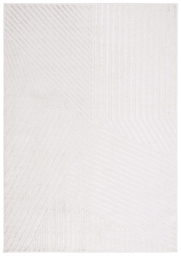 Safavieh Maya Exquisite Power-loomed Area Rug With Geometric Design For Modern Elegance And Durability Ivory 28%  Jute,23% Polyester Shrink,20% Polyester,15% Adhesive Material,14% Polyester Flash Mya114a-7r