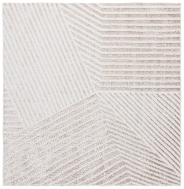 Safavieh Maya Exquisite Power-loomed Area Rug With Geometric Design For Modern Elegance And Durability Ivory 28%  Jute,23% Polyester Shrink,20% Polyester,15% Adhesive Material,14% Polyester Flash Mya114a-7r