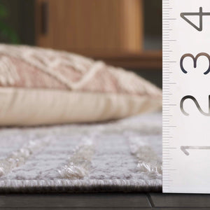 Safavieh Maya Exquisite Power-loomed Area Rug With Geometric Design For Modern Elegance And Durability Ivory ,Beige 28%  Jute,23% Polyester Shrink,20% Polyester,15% Adhesive Material,14% Polyester Flash Mya114b-7sq