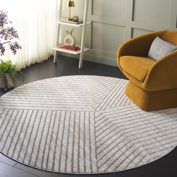 Safavieh Maya Exquisite Power-loomed Area Rug With Geometric Design For Modern Elegance And Durability Ivory ,Beige 28%  Jute,23% Polyester Shrink,20% Polyester,15% Adhesive Material,14% Polyester Flash Mya114b-7sq