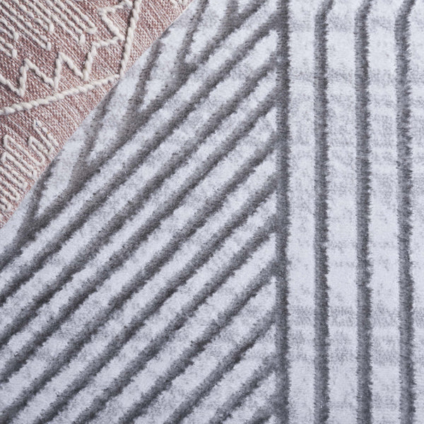 Safavieh Maya Exquisite Power-loomed Area Rug With Geometric Design For Modern Elegance And Durability Ivory ,Grey 28%  Jute,23% Polyester Shrink,20% Polyester,15% Adhesive Material,14% Polyester Flash Mya114f-7sq