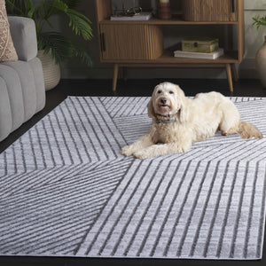 Safavieh Maya Exquisite Power-loomed Area Rug With Geometric Design For Modern Elegance And Durability Ivory ,Grey 28%  Jute,23% Polyester Shrink,20% Polyester,15% Adhesive Material,14% Polyester Flash Mya114f-7sq