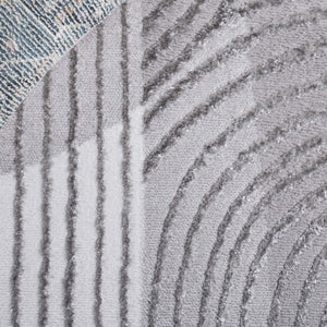 Safavieh Maya Plush Comfort Area Rug - Elegant Modern Design In Soothing Shades For Contemporary Spaces Ivory ,Grey 28%  Jute,23% Polyester Shrink,20% Polyester,15% Adhesive Material,14% Polyester Flash Mya115a-28