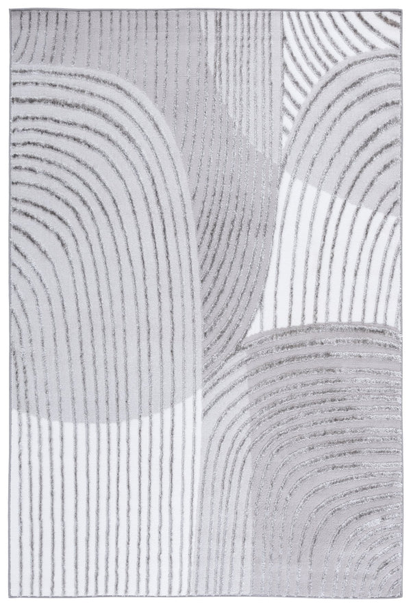 Safavieh Maya Plush Comfort Area Rug - Elegant Modern Design In Soothing Shades For Contemporary Spaces Ivory ,Grey 28%  Jute,23% Polyester Shrink,20% Polyester,15% Adhesive Material,14% Polyester Flash Mya115a-28