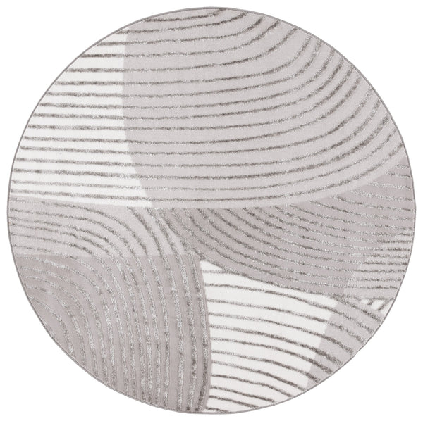 Safavieh Maya Plush Comfort Area Rug - Elegant Modern Design In Soothing Shades For Contemporary Spaces Ivory ,Grey 28%  Jute,23% Polyester Shrink,20% Polyester,15% Adhesive Material,14% Polyester Flash Mya115a-28