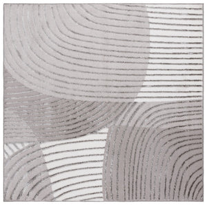 Safavieh Maya Plush Comfort Area Rug - Elegant Modern Design In Soothing Shades For Contemporary Spaces Ivory ,Grey 28%  Jute,23% Polyester Shrink,20% Polyester,15% Adhesive Material,14% Polyester Flash Mya115a-28