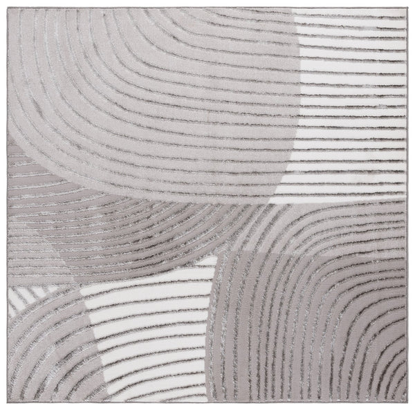 Safavieh Maya Plush Comfort Area Rug - Elegant Modern Design In Soothing Shades For Contemporary Spaces Ivory ,Grey 28%  Jute,23% Polyester Shrink,20% Polyester,15% Adhesive Material,14% Polyester Flash Mya115a-28