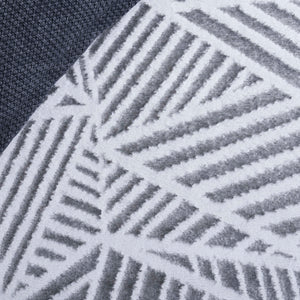 Safavieh Maya Modern Abstract Runner Rug In Striking Ivory And Grey - Durable, Stylish Home Decor Accent Ivory ,Grey 28%  Jute,23% Polyester Shrink,20% Polyester,15% Adhesive Material,14% Polyester Flash Mya116a-7sq