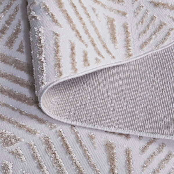 Safavieh Maya Modern Abstract Runner Rug In Striking Ivory And Grey - Durable, Stylish Home Decor Accent Ivory ,Beige 28%  Jute,23% Polyester Shrink,20% Polyester,15% Adhesive Material,14% Polyester Flash Mya116b-28