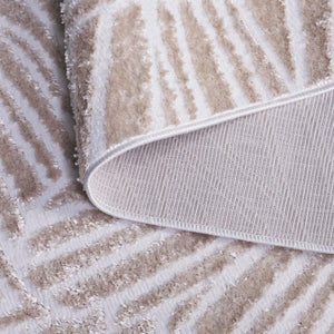 Safavieh Maya Modern Area Rug With Abstract Leaf Motifs For Elegant Home Décor - Crafted In Egypt Ivory 28%  Jute,23% Polyester Shrink,20% Polyester,15% Adhesive Material,14% Polyester Flash Mya117a-7sq