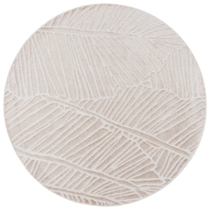 Safavieh Maya Modern Area Rug With Abstract Leaf Motifs For Elegant Home Décor - Crafted In Egypt Ivory 28%  Jute,23% Polyester Shrink,20% Polyester,15% Adhesive Material,14% Polyester Flash Mya117a-7sq