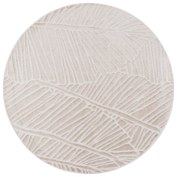 Safavieh Maya Modern Area Rug With Abstract Leaf Motifs For Elegant Home Décor - Crafted In Egypt Ivory 28%  Jute,23% Polyester Shrink,20% Polyester,15% Adhesive Material,14% Polyester Flash Mya117a-7sq