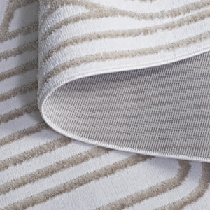 Safavieh Maya Modern Chic Area Rug - Timeless Elegance With Plush Comfort And Unique Abstract Design Ivory 28%  Jute,23% Polyester Shrink,20% Polyester,15% Adhesive Material,14% Polyester Flash Mya119a-7sq