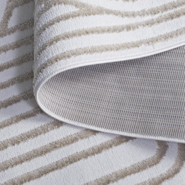 Safavieh Maya Modern Chic Area Rug - Timeless Elegance With Plush Comfort And Unique Abstract Design Ivory 28%  Jute,23% Polyester Shrink,20% Polyester,15% Adhesive Material,14% Polyester Flash Mya119a-7sq