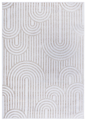 Safavieh Maya Modern Chic Area Rug - Timeless Elegance With Plush Comfort And Unique Abstract Design Ivory 28%  Jute,23% Polyester Shrink,20% Polyester,15% Adhesive Material,14% Polyester Flash Mya119a-7sq