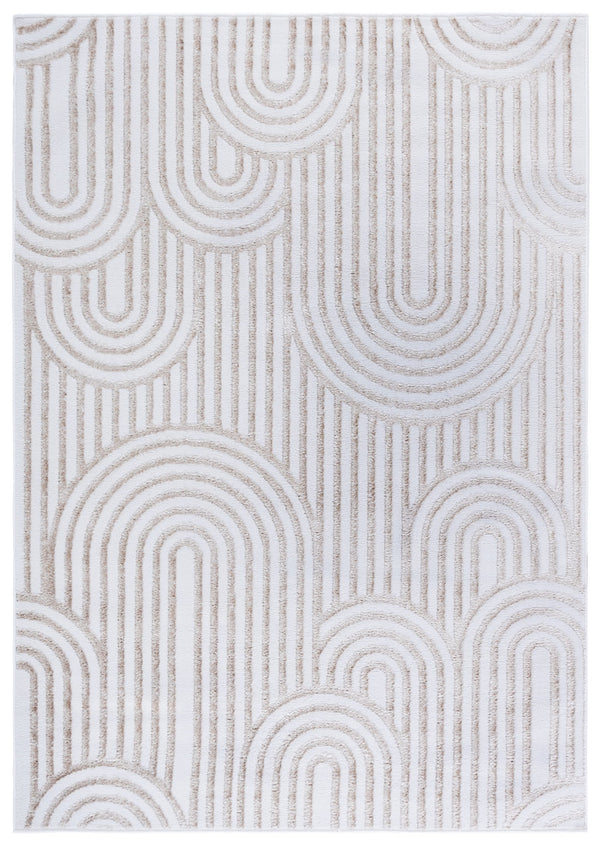 Safavieh Maya Modern Chic Area Rug - Timeless Elegance With Plush Comfort And Unique Abstract Design Ivory 28%  Jute,23% Polyester Shrink,20% Polyester,15% Adhesive Material,14% Polyester Flash Mya119a-7sq