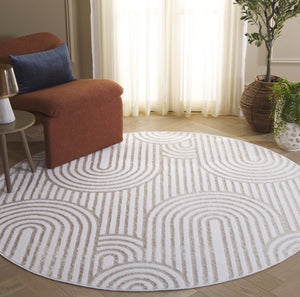 Safavieh Maya Modern Chic Area Rug - Timeless Elegance With Plush Comfort And Unique Abstract Design Ivory 28%  Jute,23% Polyester Shrink,20% Polyester,15% Adhesive Material,14% Polyester Flash Mya119a-7sq