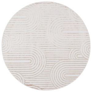 Safavieh Maya Modern Chic Area Rug - Timeless Elegance With Plush Comfort And Unique Abstract Design Ivory 28%  Jute,23% Polyester Shrink,20% Polyester,15% Adhesive Material,14% Polyester Flash Mya119a-7sq