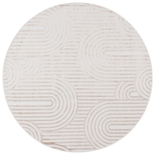 Safavieh Maya Modern Chic Area Rug - Timeless Elegance With Plush Comfort And Unique Abstract Design Ivory 28%  Jute,23% Polyester Shrink,20% Polyester,15% Adhesive Material,14% Polyester Flash Mya119a-7sq