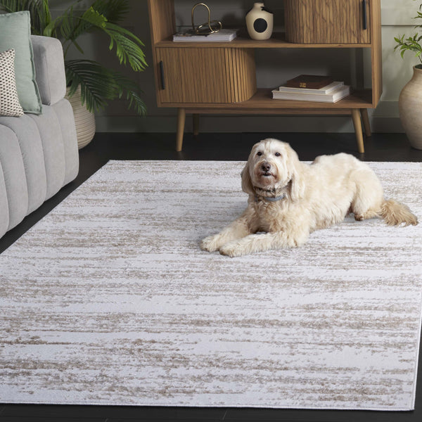 Safavieh Maya Modern Area Rug - Elegant Power-loomed Design With Subtle Patterns For Timeless Home Decor Ivory ,Beige 28%  Jute,23% Polyester Shrink,20% Polyester,15% Adhesive Material,14% Polyester Flash Mya122b-28