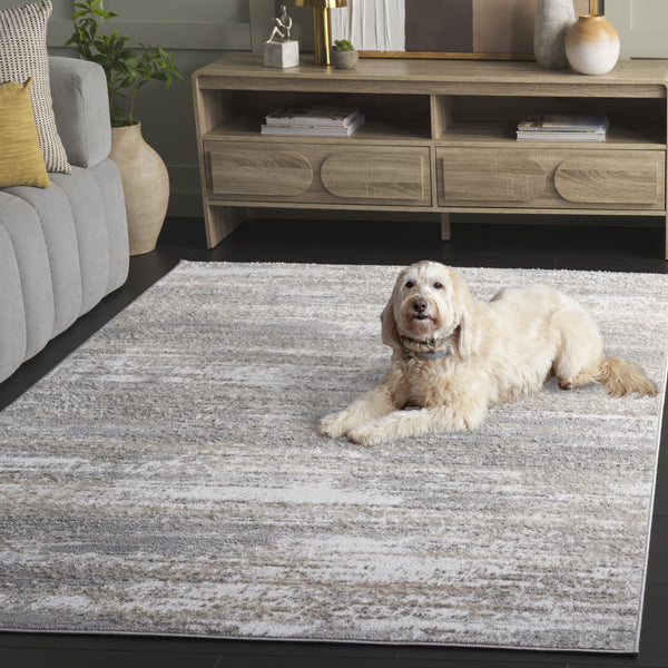 Safavieh Maya Modern Area Rug - Elegant Power-loomed Design With Subtle Patterns For Timeless Home Decor Ivory ,Grey 28%  Jute,23% Polyester Shrink,20% Polyester,15% Adhesive Material,14% Polyester Flash Mya122f-7r