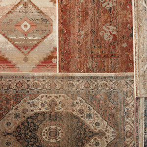Jaipur Living Vibe by Jaipur Living Irenea Distressed Medallion Rug Fringed Vintage Turkish Style 5' X 7'6" RUG146769