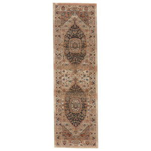 Jaipur Living Vibe by Jaipur Living Irenea Distressed Medallion Rug Fringed Vintage Turkish Style 2'6" X 8' RUG146771