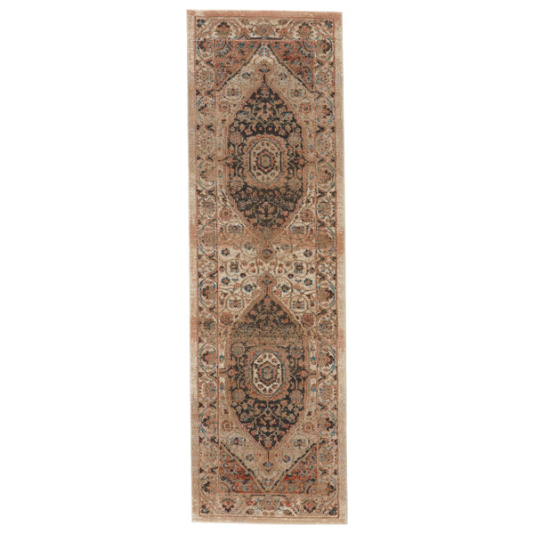 Jaipur Living Vibe by Jaipur Living Irenea Distressed Medallion Rug Fringed Vintage Turkish Style 2'6" X 8' RUG146771