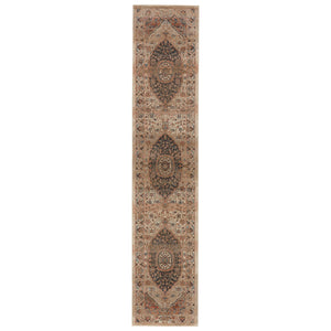 Jaipur Living Vibe by Jaipur Living Irenea Distressed Medallion Rug Fringed Vintage Turkish Style 2'6" X 12' RUG146772