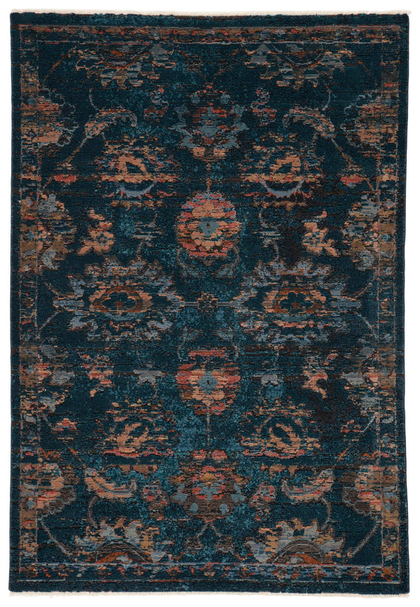 Jaipur Living Vibe by Jaipur Living Myriad Distressed Turkish Oriental Plush Area Rug with Fringe 9'6" x 12'7" RUG146837