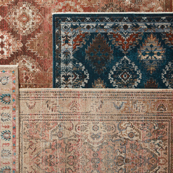 Jaipur Living Vibe by Jaipur Living Myriad Distressed Turkish Oriental Plush Area Rug with Fringe 9'6" x 12'7" RUG146837
