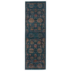 Jaipur Living Vibe by Jaipur Living Myriad Distressed Turkish Oriental Plush Area Rug with Fringe 2'6" x 8' RUG146835