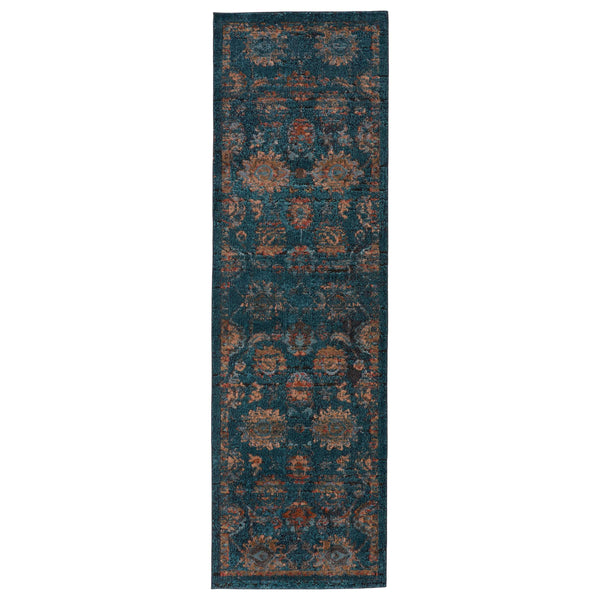 Jaipur Living Vibe by Jaipur Living Myriad Distressed Turkish Oriental Plush Area Rug with Fringe 2'6" x 8' RUG146835