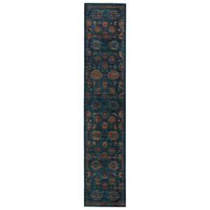 Jaipur Living Vibe by Jaipur Living Myriad Distressed Turkish Oriental Plush Area Rug with Fringe 2'6" x 12' RUG146836