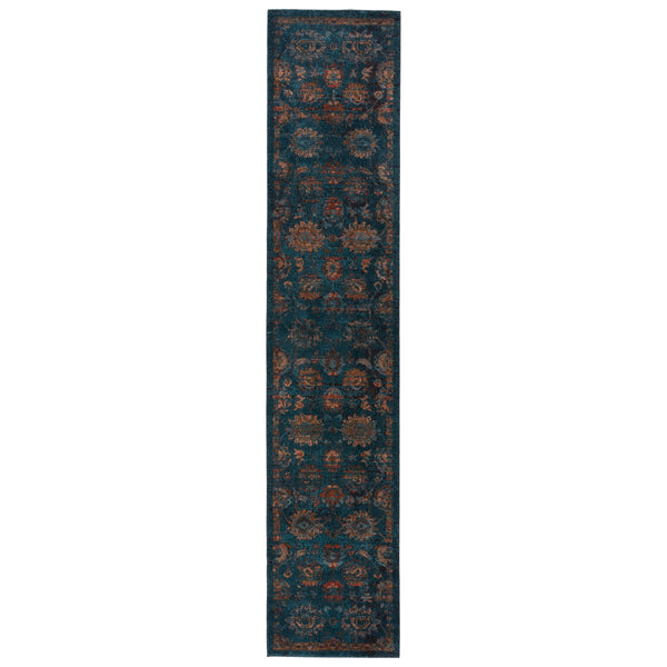 Jaipur Living Vibe by Jaipur Living Myriad Distressed Turkish Oriental Plush Area Rug with Fringe 2'6" x 12' RUG146836