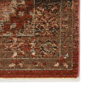 Jaipur Living Vibe by Jaipur Living Tribal Medallion Area Rug Vintage Turkish Distressed Fringe RUG146844