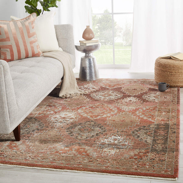 Jaipur Living Vibe by Jaipur Living Lia Tribal Medallion Indoor Rug Vintage Fringed Accent RUG146843
