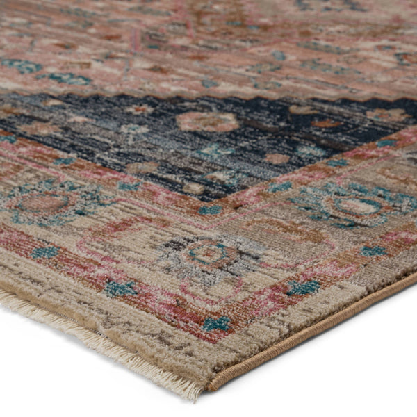 Jaipur Living Vibe by Jaipur Living Distressed Medallion Rug Vintage Turkish Bohemian Fringe Accent 7'10" X 11'1" RUG146849