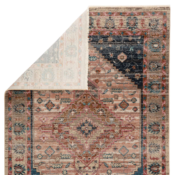 Jaipur Living Vibe by Jaipur Living Distressed Medallion Rug Vintage Turkish Bohemian Fringe Accent 7'10" X 11'1" RUG146849