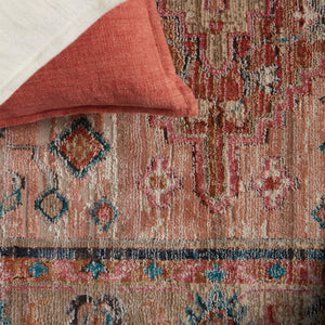 Jaipur Living Vibe by Jaipur Living Distressed Medallion Rug Vintage Turkish Bohemian Fringe Accent 7'10" X 11'1" RUG146849