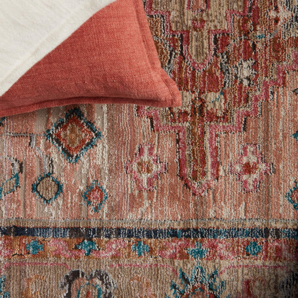 Jaipur Living Vibe by Jaipur Living Distressed Medallion Rug Vintage Turkish Bohemian Fringe Accent 7'10" X 11'1" RUG146849