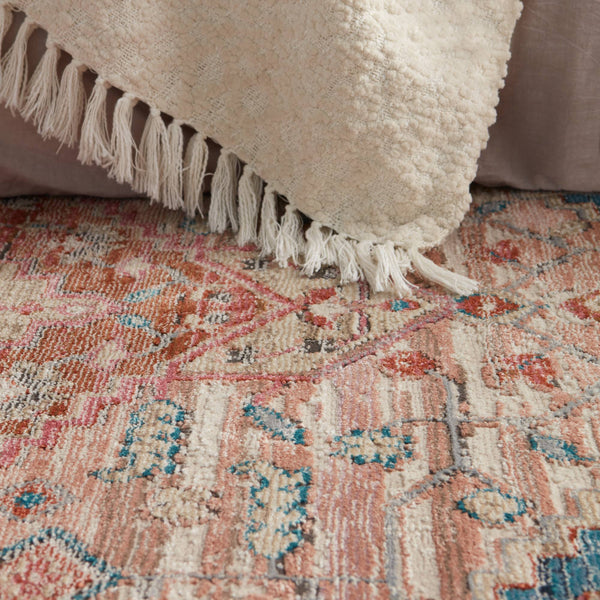 Jaipur Living Vibe by Jaipur Living Distressed Medallion Rug Vintage Turkish Bohemian Fringe Accent 7'10" X 11'1" RUG146849