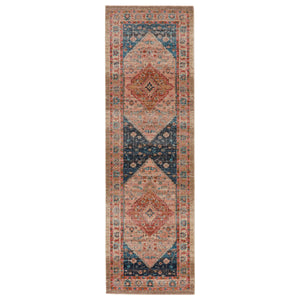 Jaipur Living Vibe by Jaipur Living Distressed Medallion Rug Vintage Turkish Bohemian Fringe Accent 2'6" X 8' RUG146850