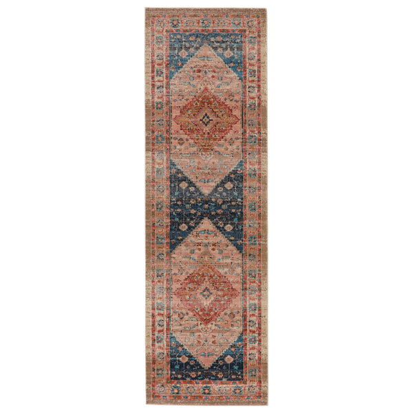 Jaipur Living Vibe by Jaipur Living Distressed Medallion Rug Vintage Turkish Bohemian Fringe Accent 2'6" X 8' RUG146850