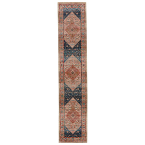 Jaipur Living Vibe by Jaipur Living Distressed Medallion Rug Vintage Turkish Bohemian Fringe Accent 2'6" X 12' RUG146851